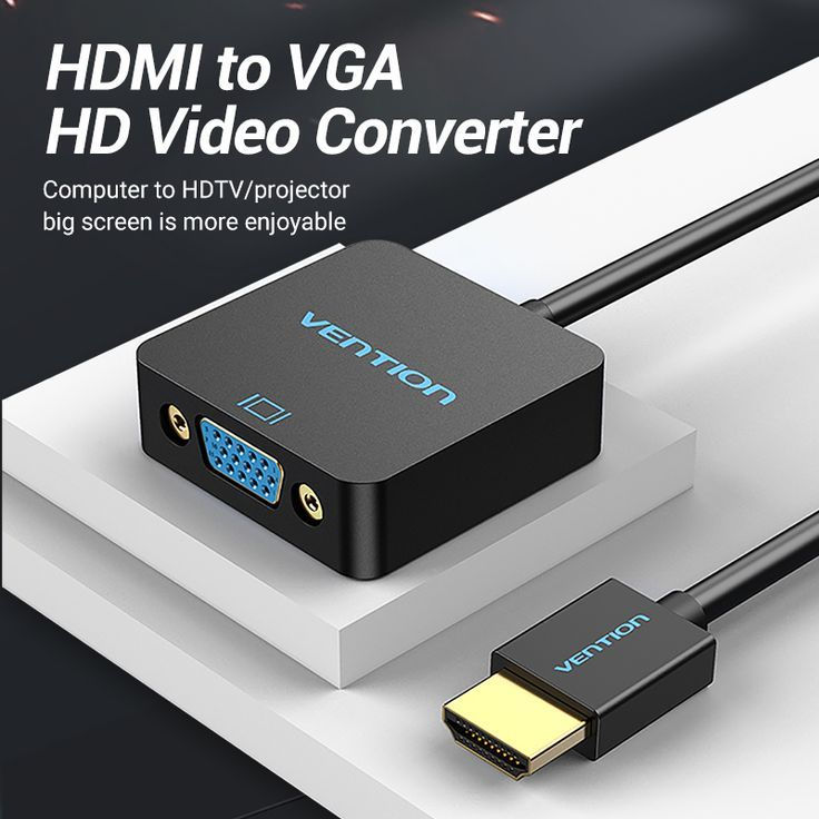 Thumbnail: HDMI to VGA Converter with Female Micro USB and Audio Port