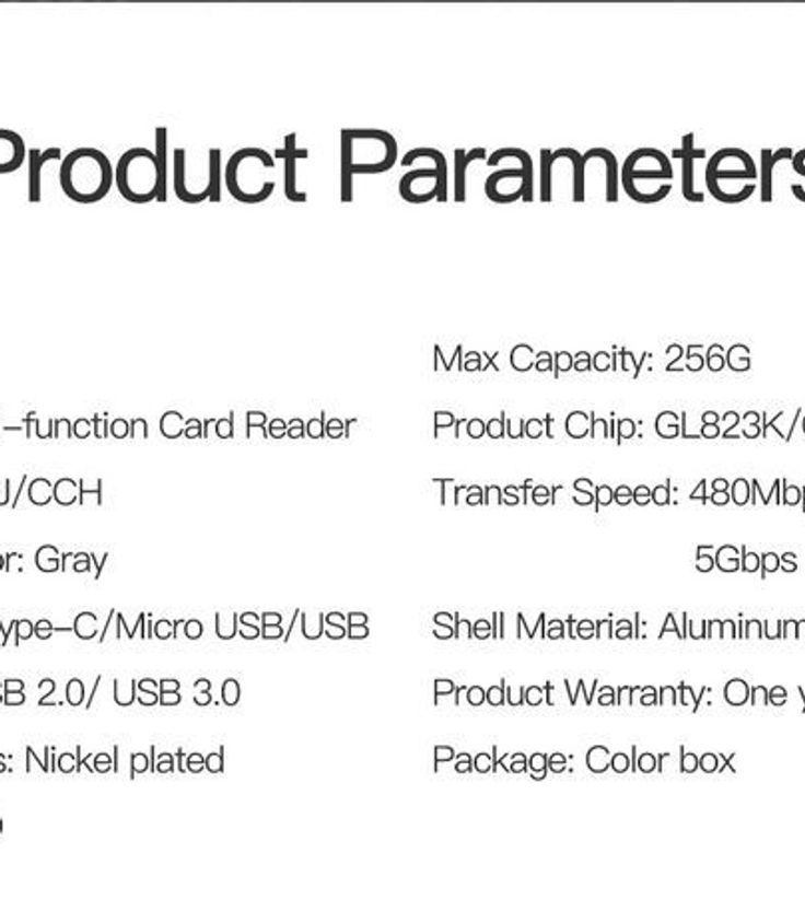 Thumbnail: USB 2.0 Multi-Function Card Reader