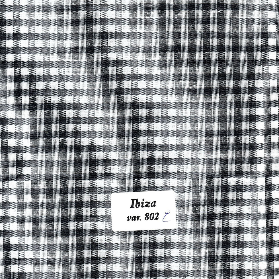 Miniatura: Tessuto Cotone Fantasia Quadretto Vichy 0,5x0,5 cm – Altezza 280 cm