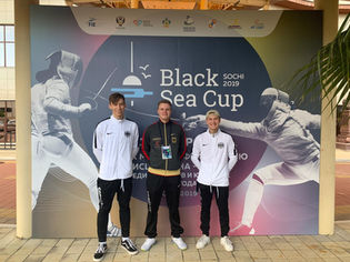 U20-Säbelfechter beim Black-Sea-Cup in Sotschi