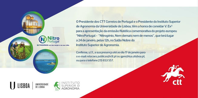 Lançamento de selos comemorativos do projeto NitroPortugal