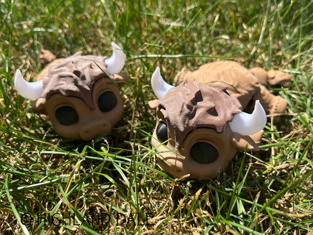 Highland 3D printed cows