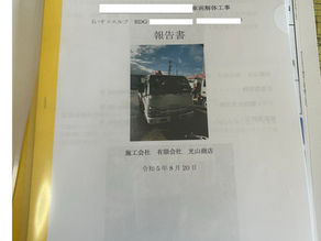 解体報告書の作成