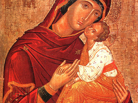 LUNES BRILLANTE ─ICONO DEL DULCE BESO DE LA SANTÍSIMA MADRE DE DIOS