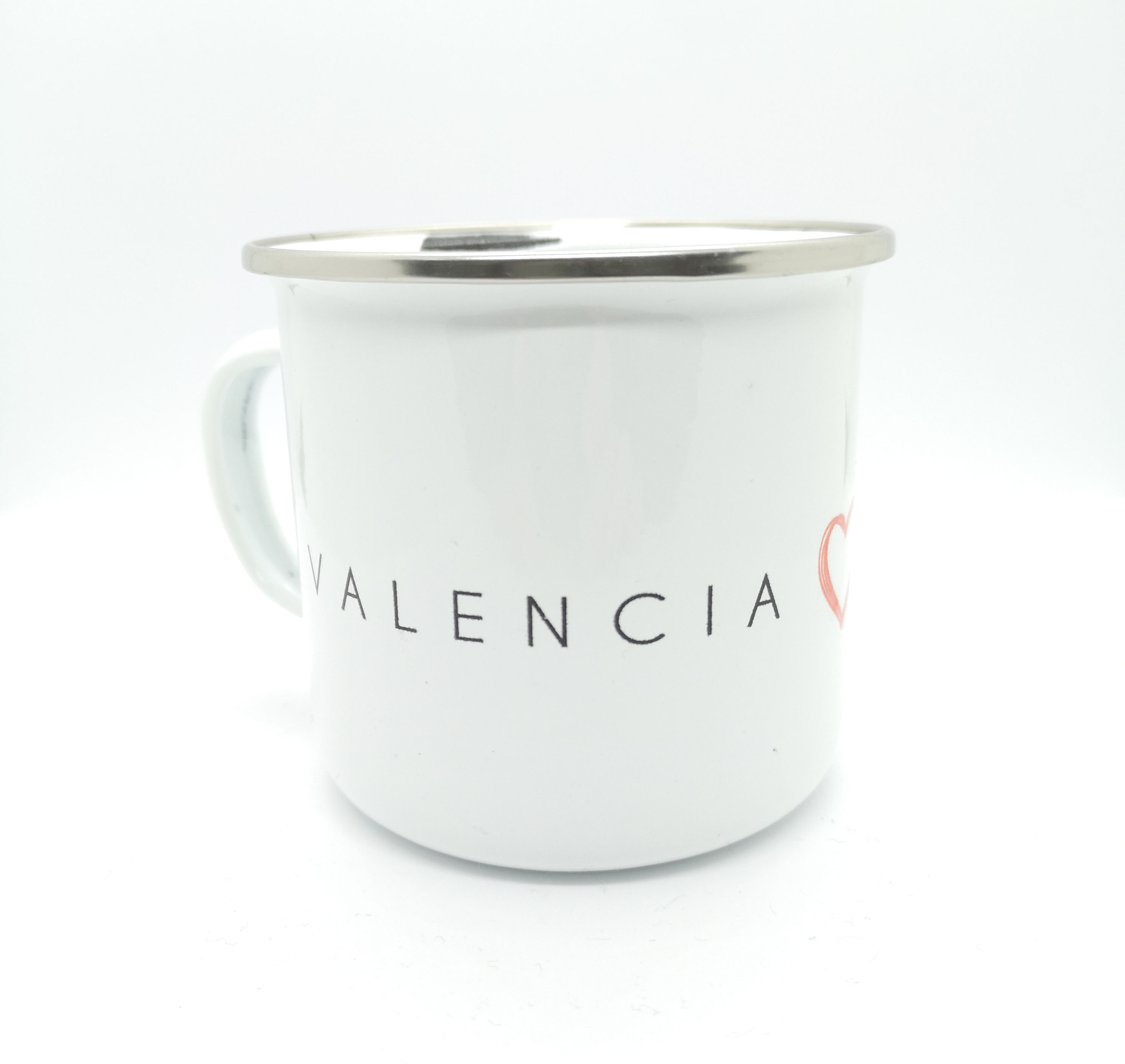 Taza metalica Valencia Enamora