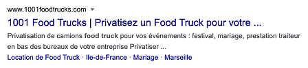 Résultat recherche Google "privatiser food truck"