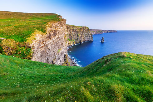 Cliffs of Moher at sunset in Co. Clare,