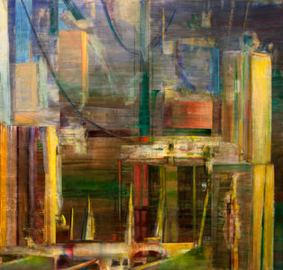 Untitled 4
Oil on Aluminum
39.25” x 41”
2015