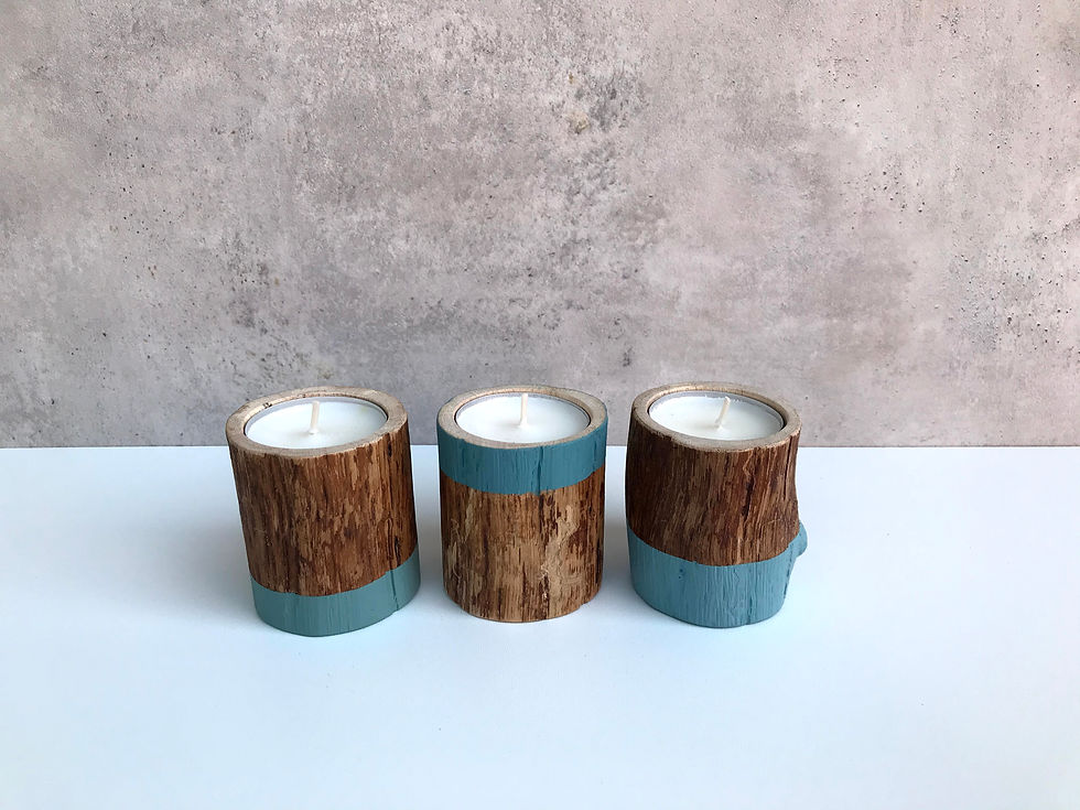 Miniaturbild: Dekor, Teelichthalter, blau