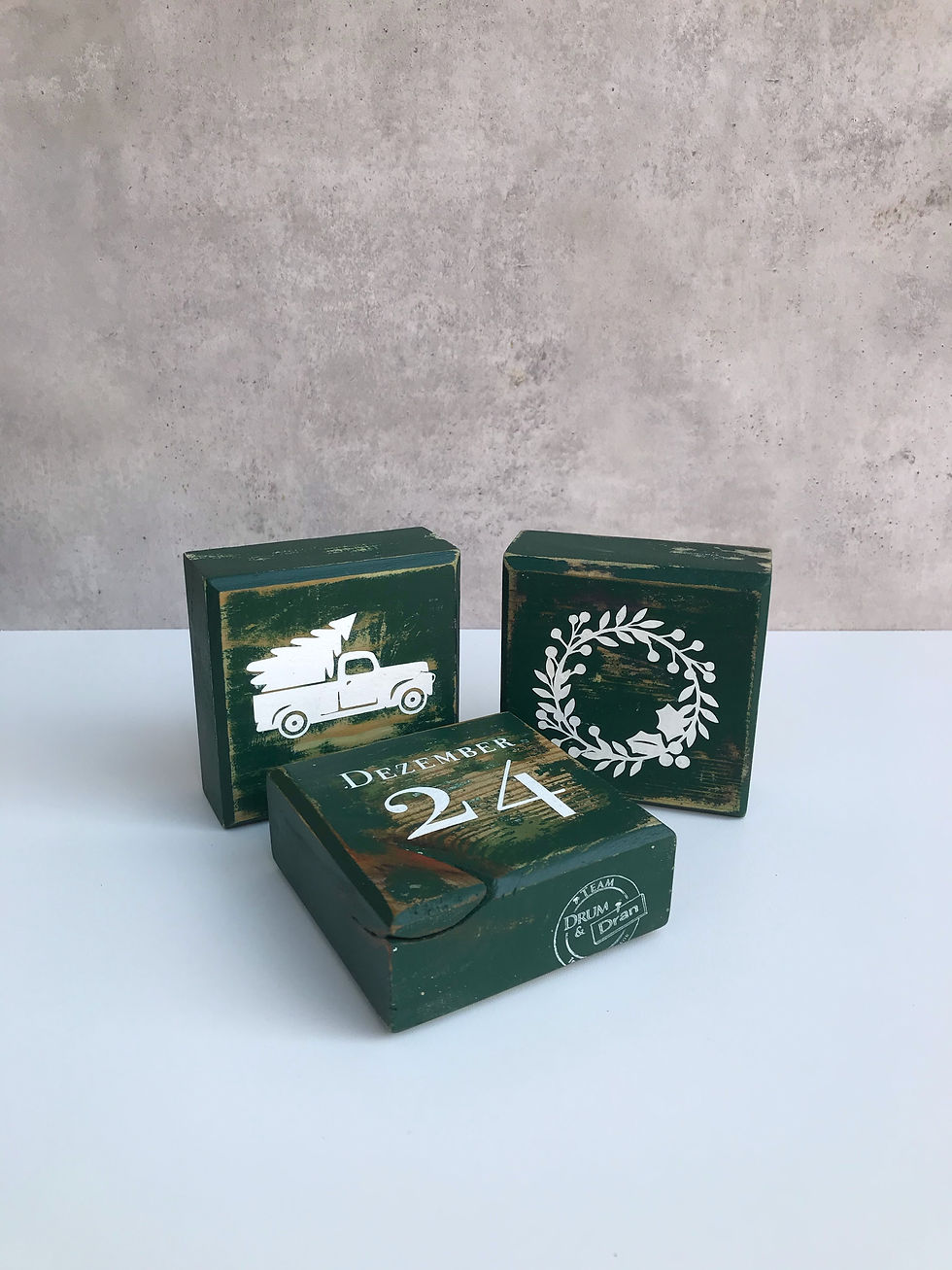 Miniaturbild: Blocks, Weihnachten mit 6 Motiven, dunkelgrün