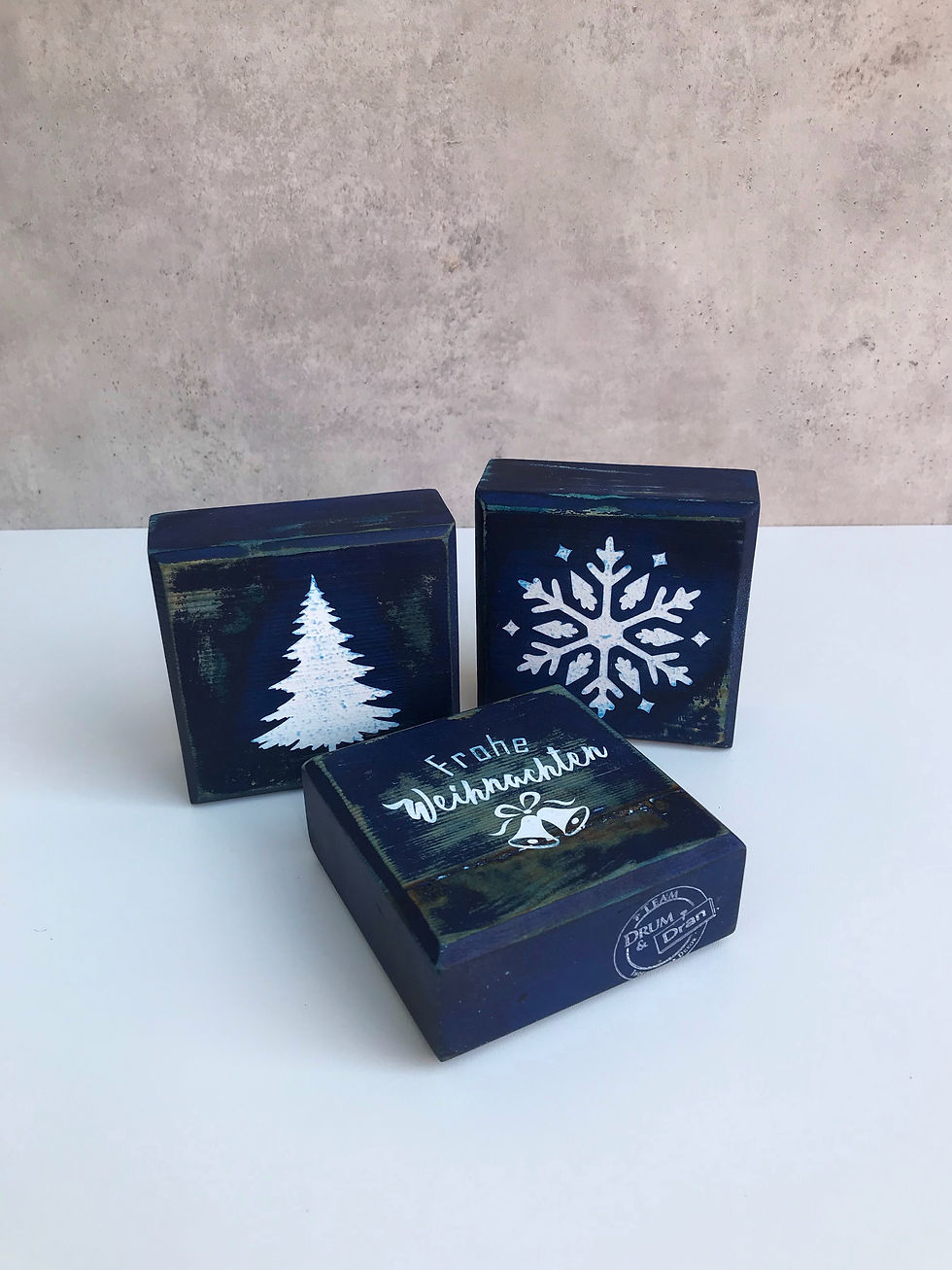 Miniaturbild: Blocks, Weihnachten mit 6 Motiven, dunkelblau