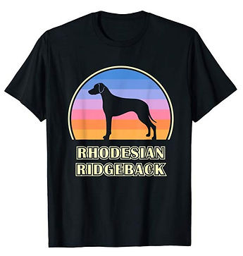 Vintage-Sunset-tshirt-Rhodesian-Ridgebac