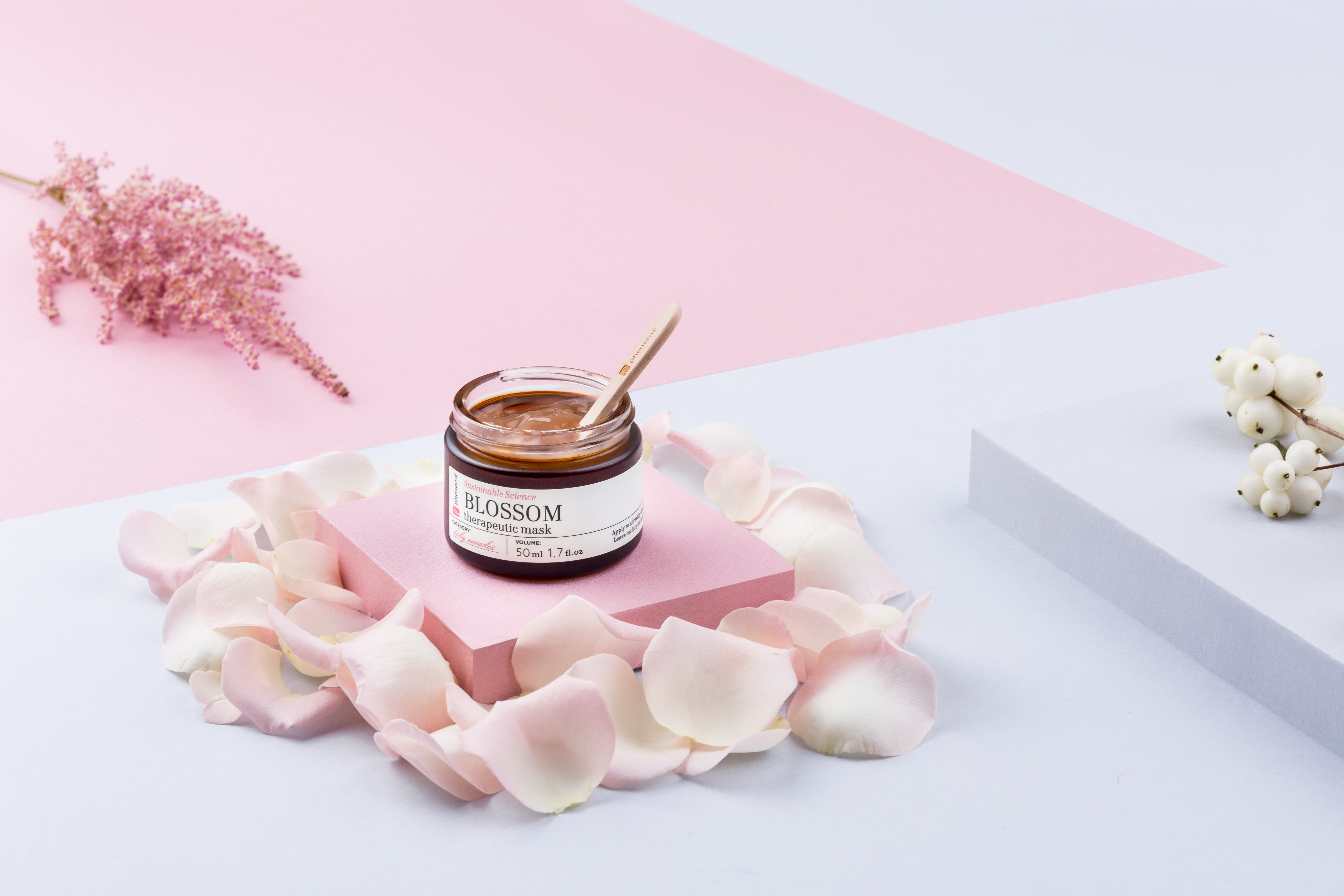 Blossom mask with rose_002