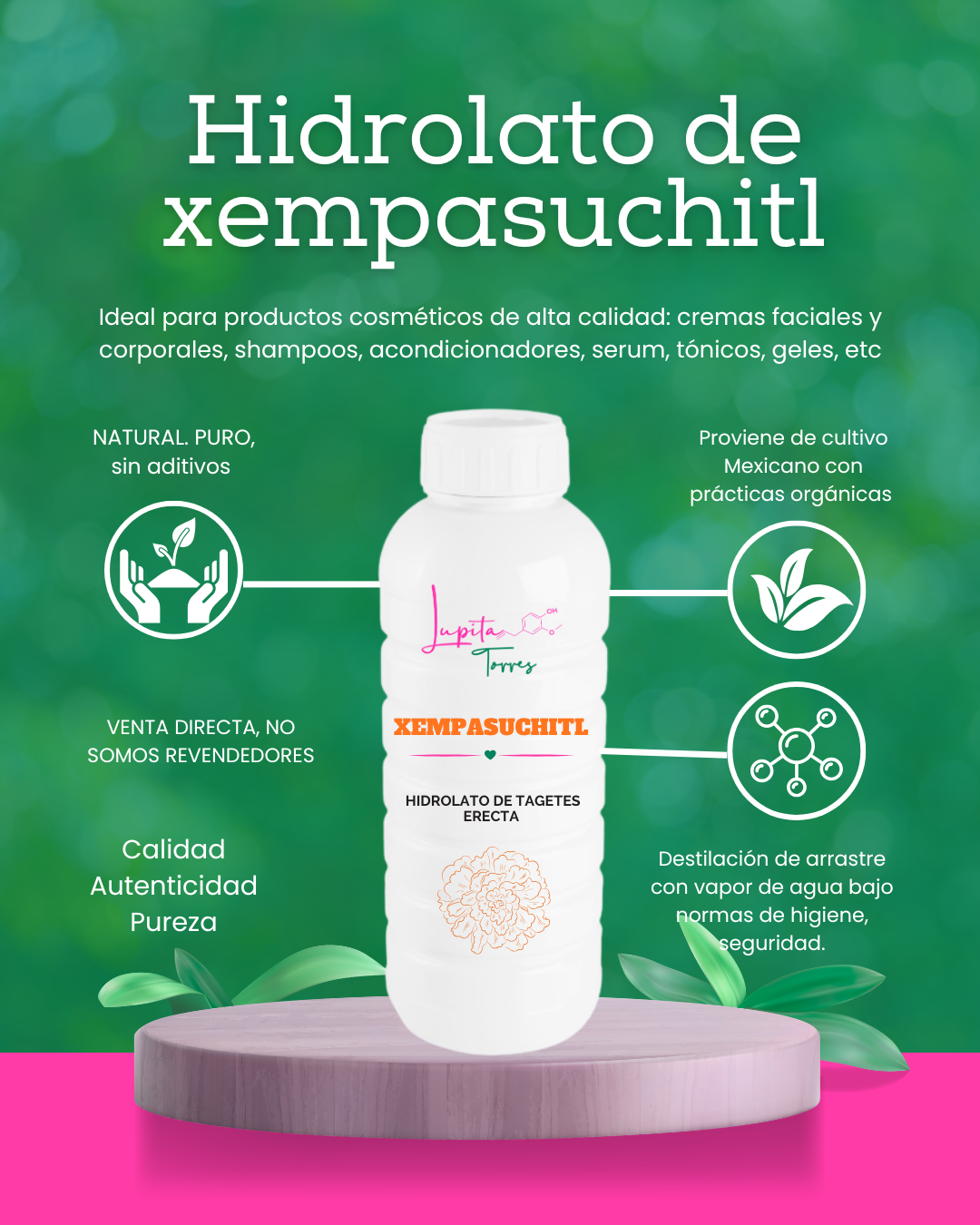 Hidrolato de xempasuchitl