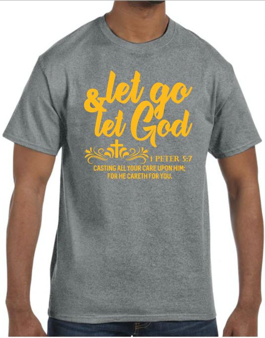Thumbnail: Let Go & Let God Cotton Short Sleeve T-shirt