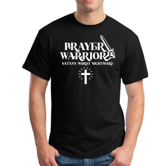 Thumbnail: Prayer Warrior Cotton Short Sleeve T-shirt
