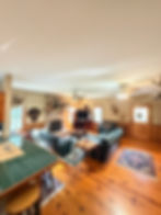 Living area at the SC hunting outfitter lodging