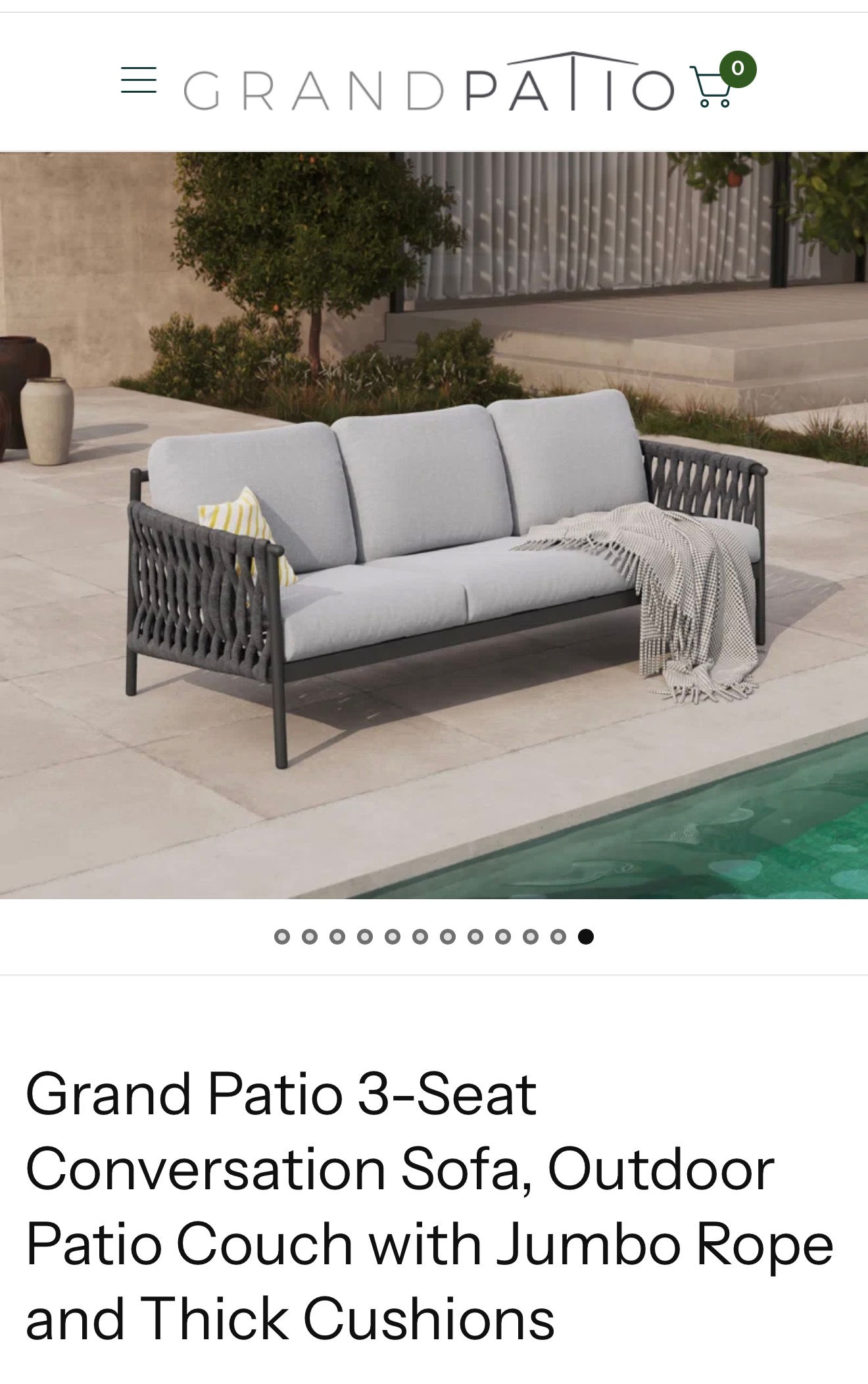 Grand Patio Couch