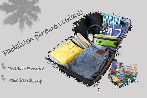 Packlisten für den Urlaub