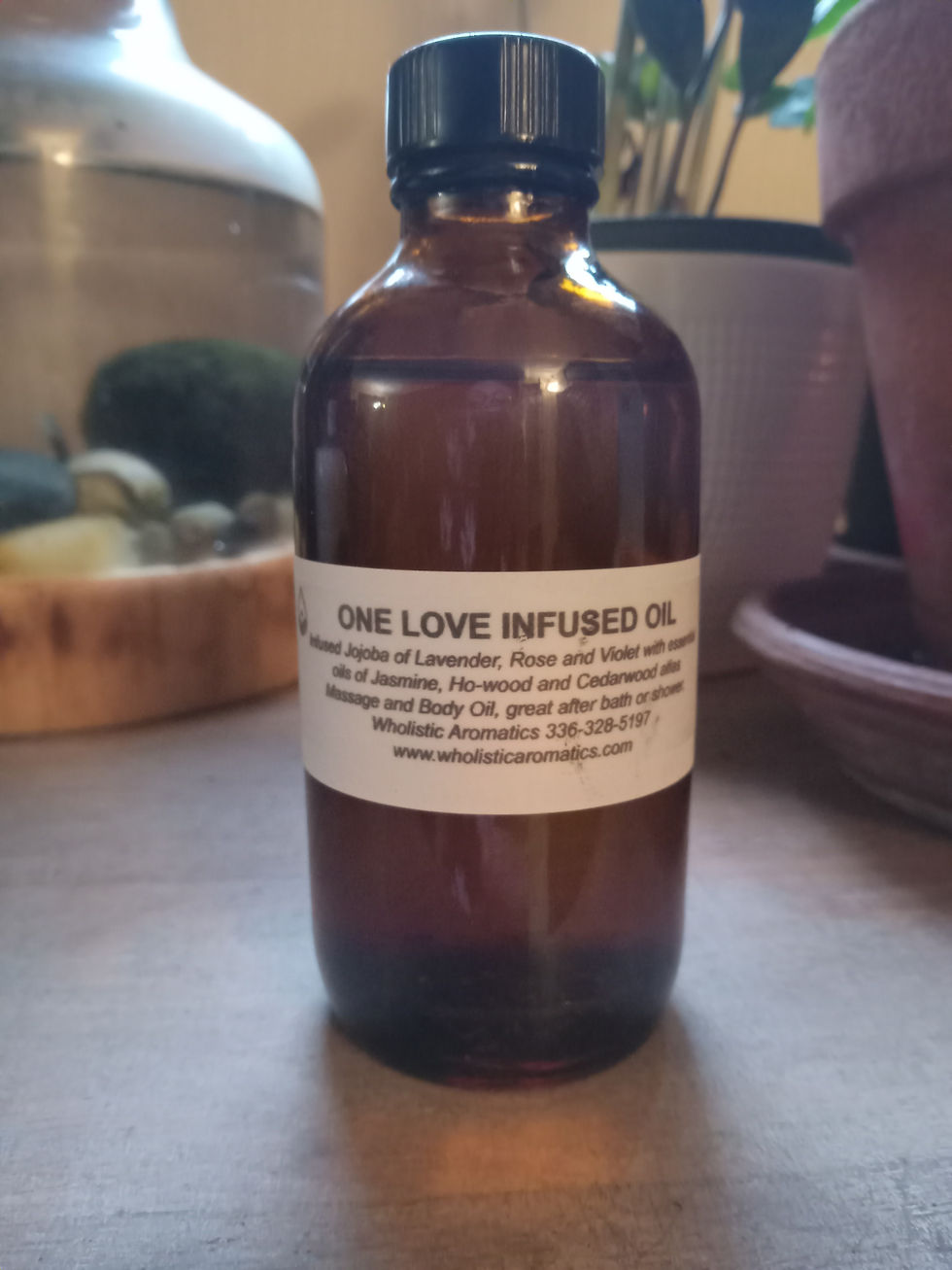 Bottle of Bath Body Oil, One Love