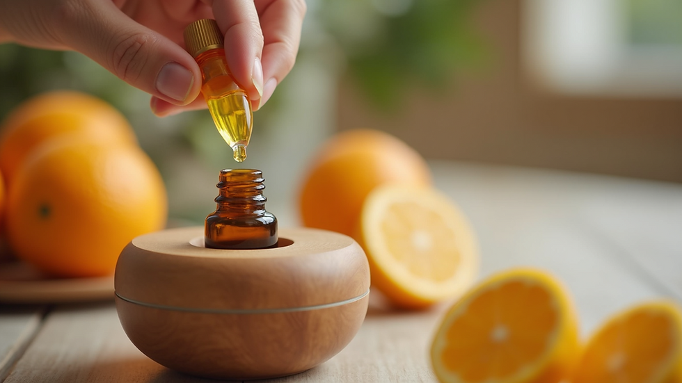 Orange oil and a diffuser