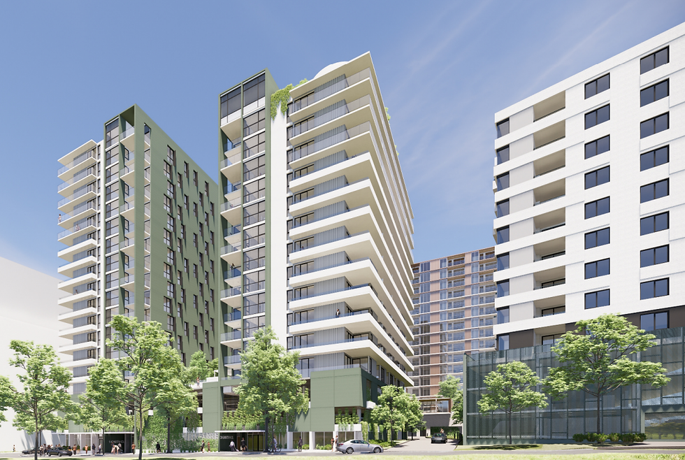 Structural engineering design for multi-building residential development at Melrose Precinct, Woden.