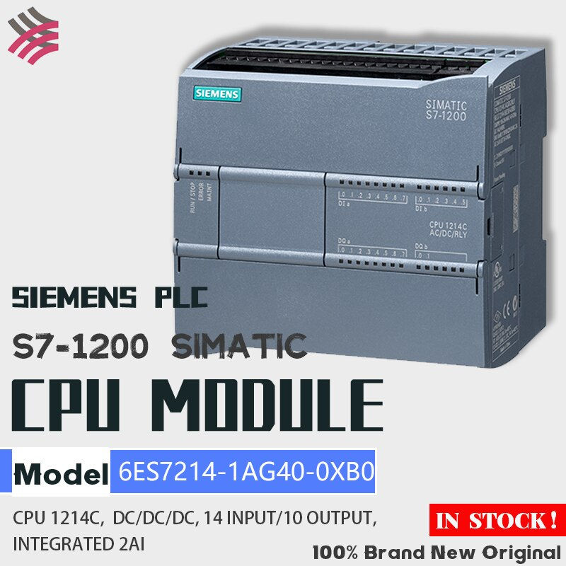 Thumbnail: Brand New Original SIEMENS SIMATIC S7-1200 PLC 1214C CPU MODEL 6ES7214-