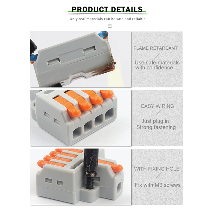 Thumbnail: DIY GO 1 Into 2/3/4/5 Output Wire Splitter Quick Splicing Terminal Block Compact