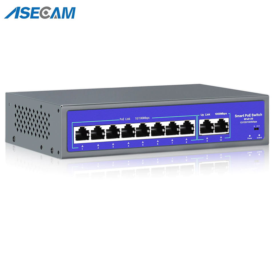Thumbnail: 8Ports 52V Network POE Switch With 10/1000Mbps IEEE 802.3 af/at Over Ethernet IP
