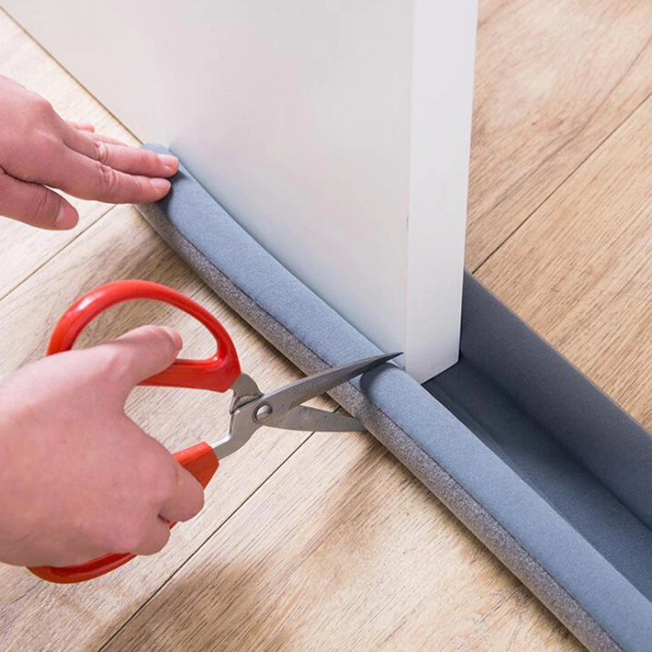 Thumbnail: Door Bottoom Seal Strip Flexible Wind  Reduction Stopper Under Door Sealing 