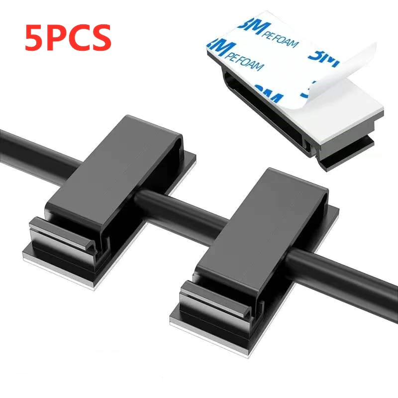Thumbnail: Self-adhesive Cable Organizer Wire Tie Cable Clamp Clips Holder Clamp Management