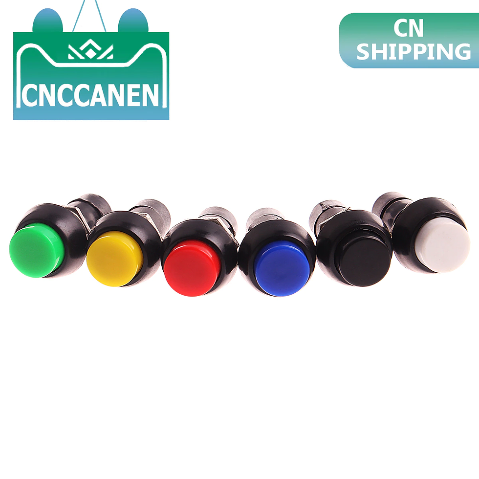 Thumbnail: 1PC PBS-11A PBS-11B 12mm self-locking Self-Recovery Plastic Push Button Switch 
