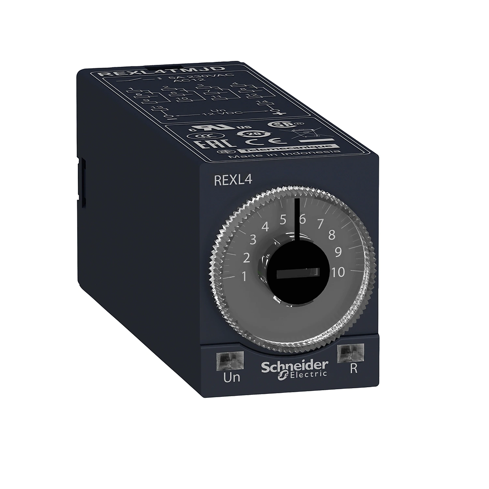 Thumbnail: Schneider Electric Timer Relay Power-on Time Delay Relay 0.1S..100H 4C/O 