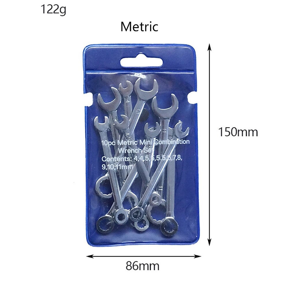 Thumbnail: 10pcs Mini Spanner Wrenches Set Hand Tool Key Ring Spanner Explosion-