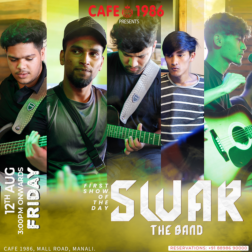 Friday First Live Music | 12th Aug | Swar The Band