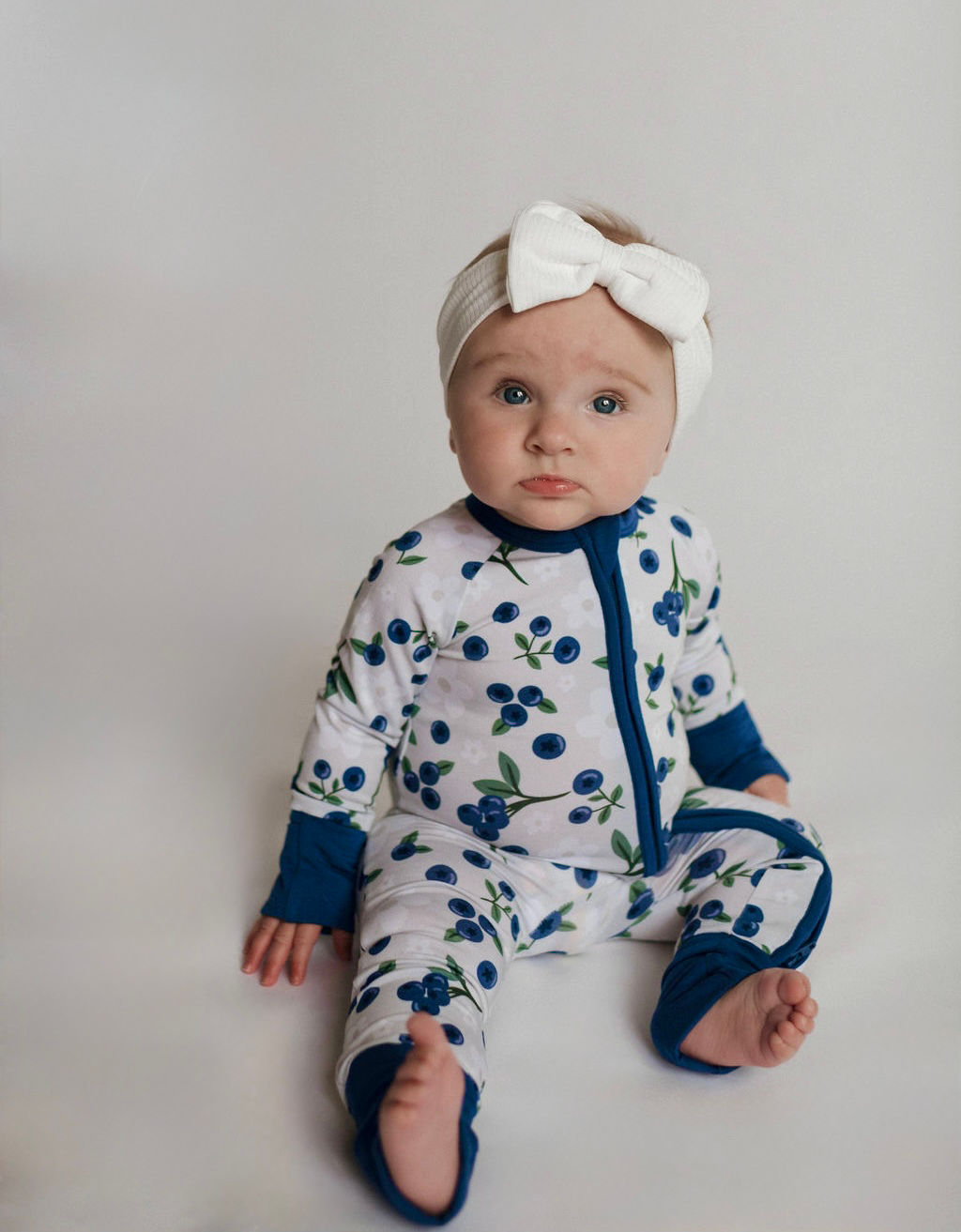 Blueberry Zip Romper