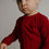 Thumbnail: Crimson ribbed zip romper
