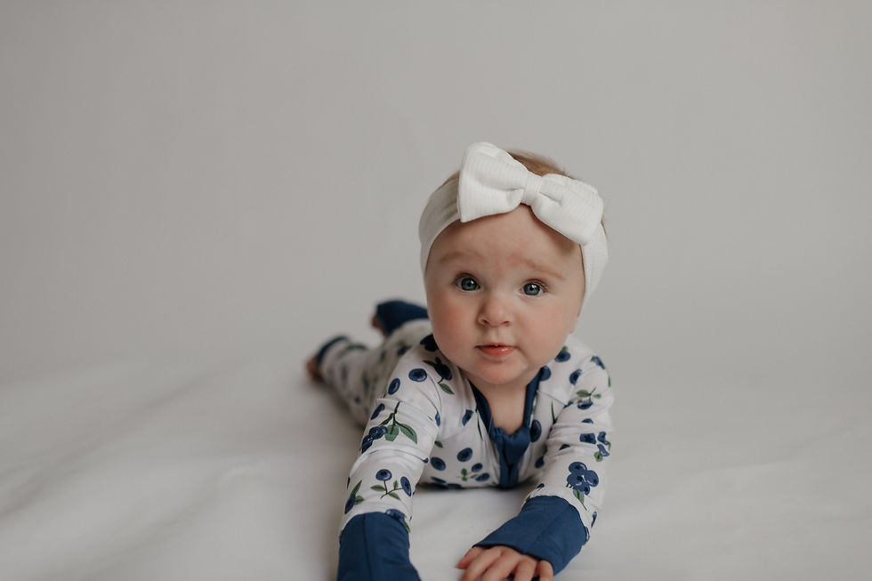Blueberry zip romper