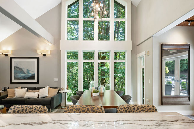 Commercial development photography Pacific Northwest modern community clubhouse interior