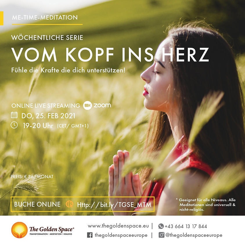 Me-Time-Meditation Februar Vom Kopf ins Herz