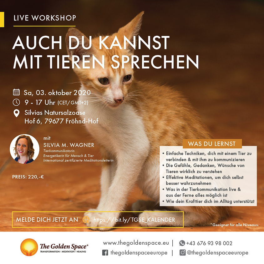 Auch du kannst mit Tieren sprechen