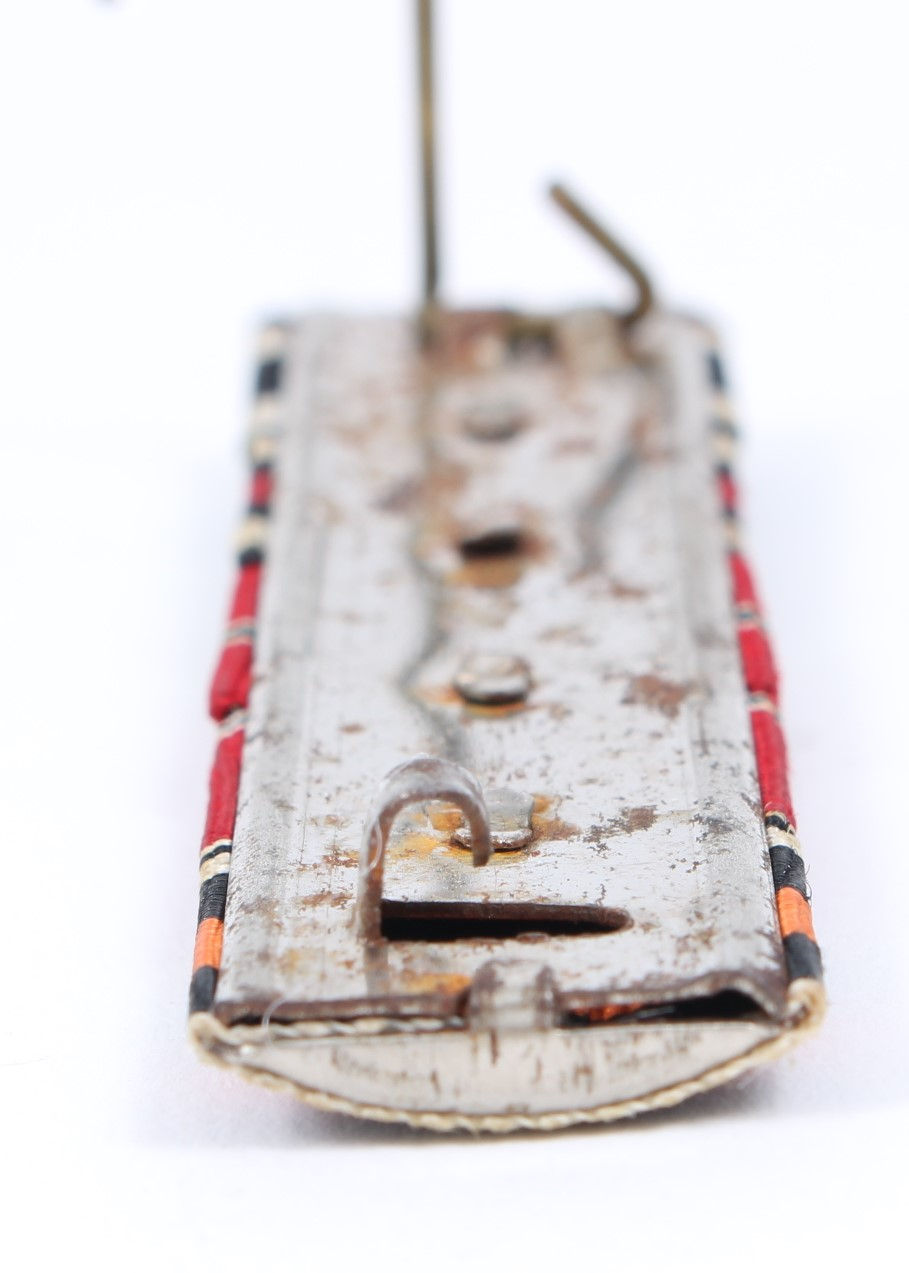 Thumbnail: WWII German Army ribbon bar w/ 2nd Class clasps to Iron Cross