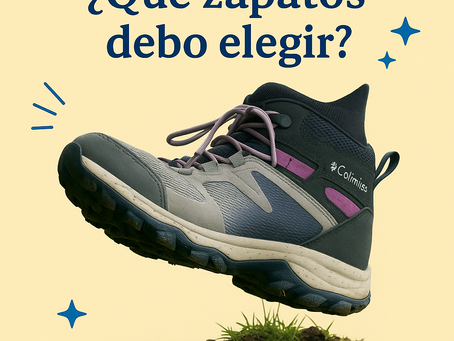 una bota o zapatillas de trekking
