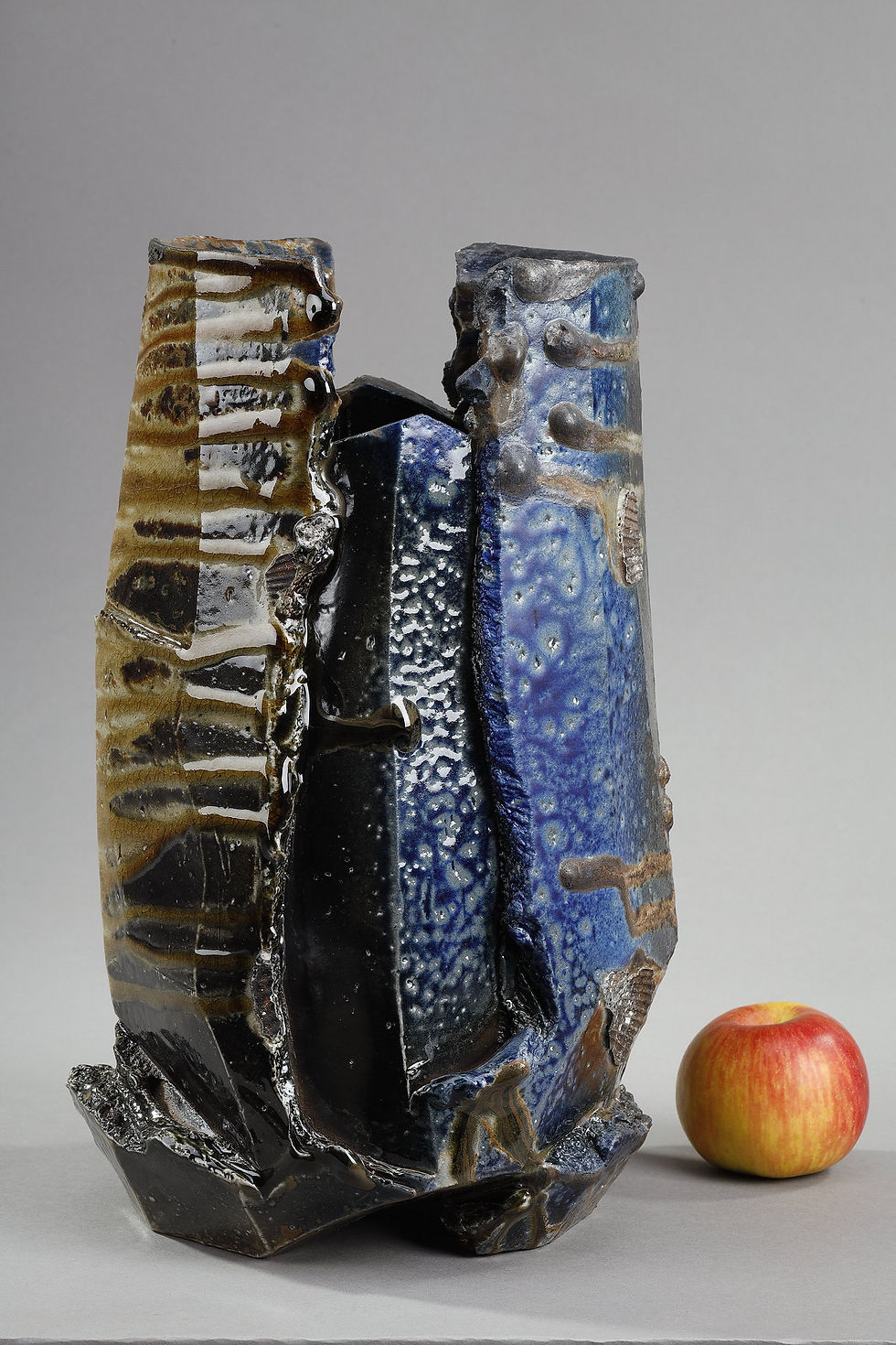 Miniature : Vase bleu "Yohen" | Takashi Baba