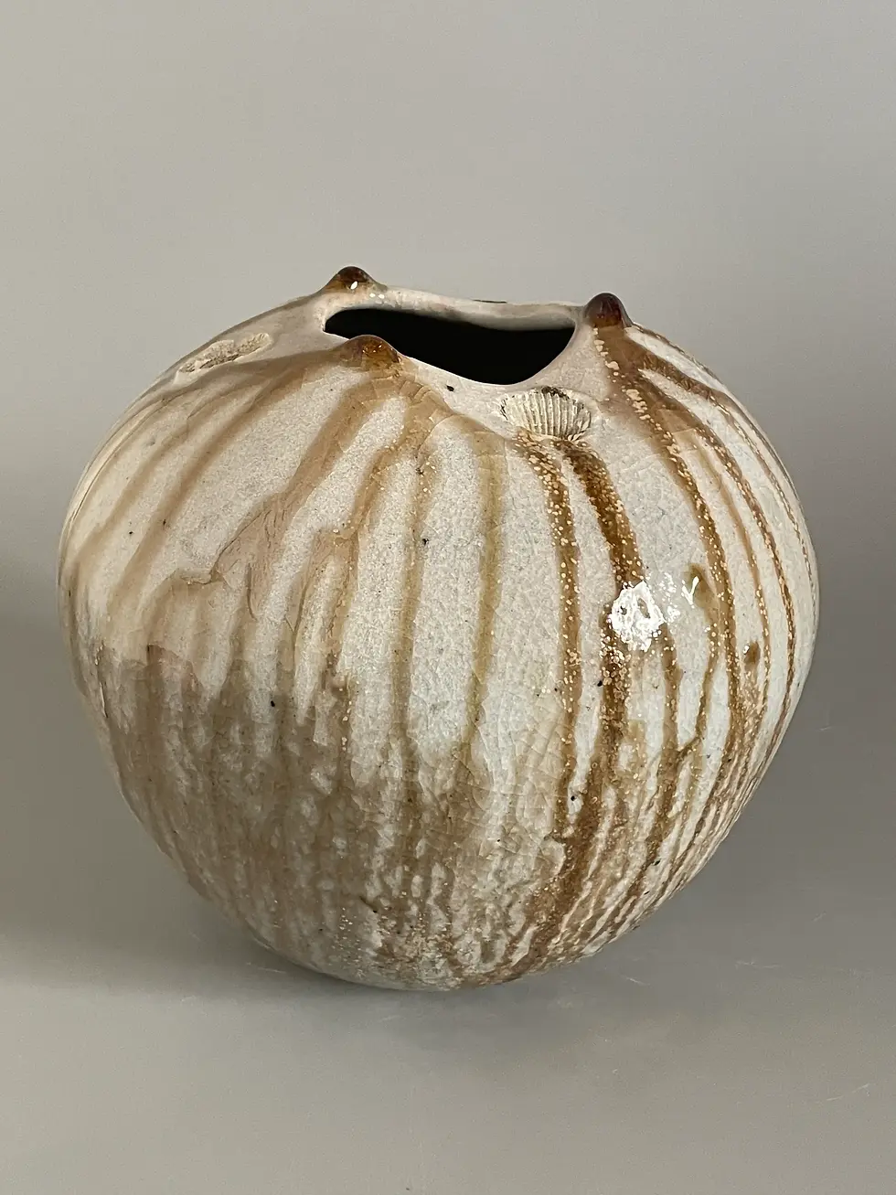 Miniature : Vase rond en céramique | Takashi Baba
