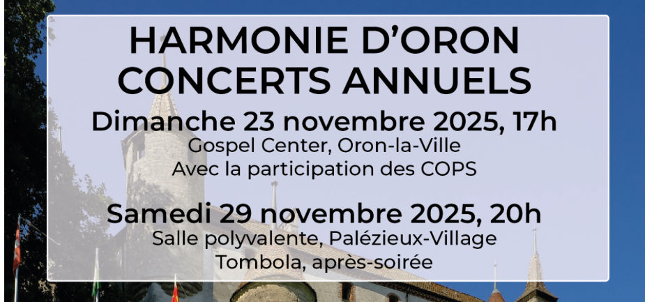 Concert avec Harmonie d’Oron 