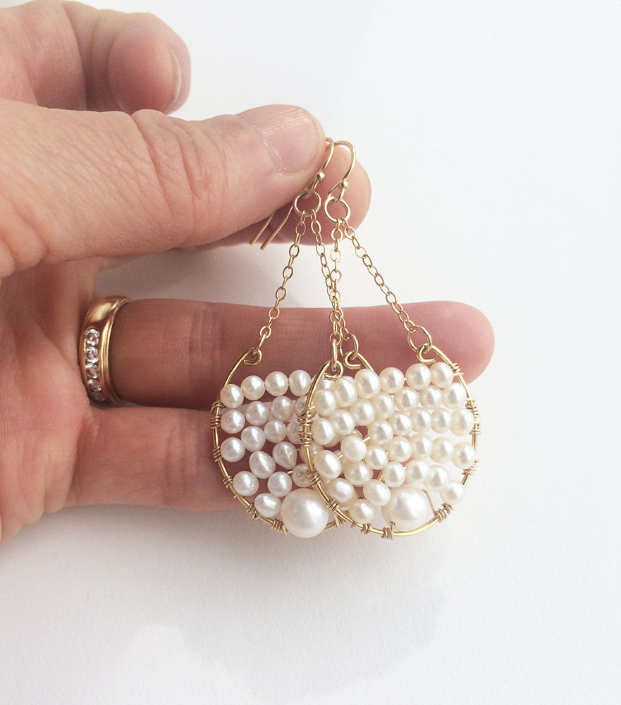 Thumbnail: Pearl Bridal Jewelry | Laura Stark Designs