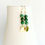 Thumbnail: Dark Green Gemstone Earrings