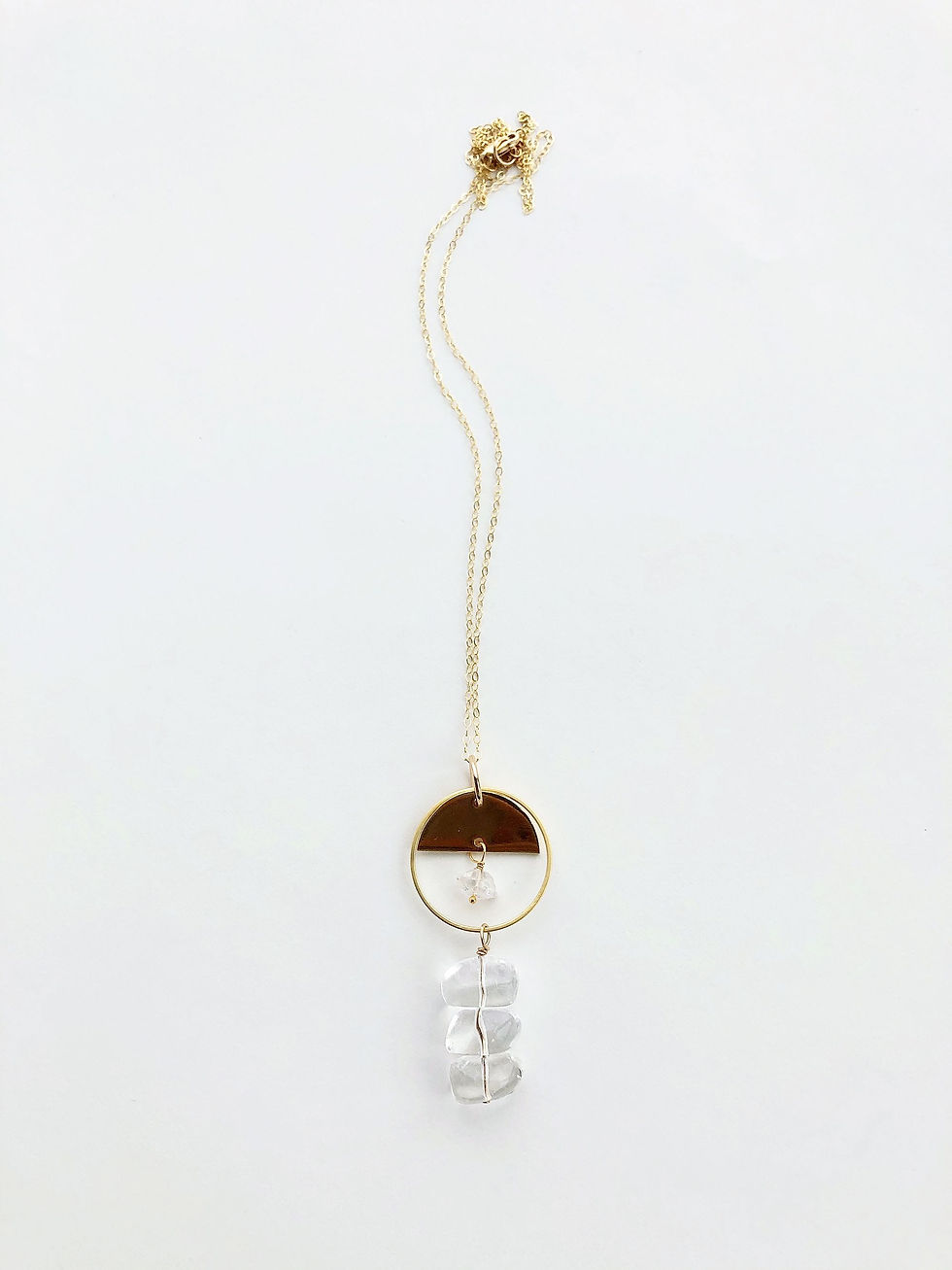 Thumbnail: Crystal Quartz Boho Necklace