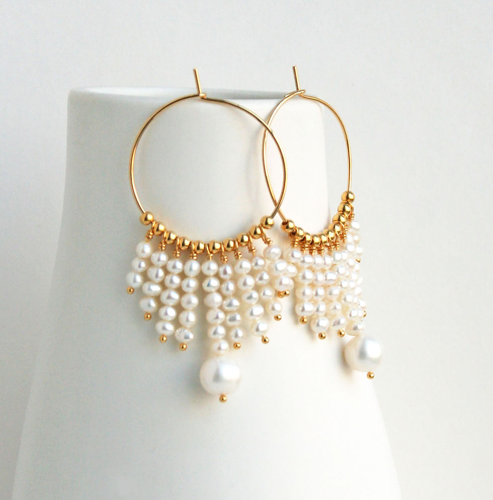 bohemian wedding hoops